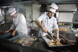 prepared caterer cooking